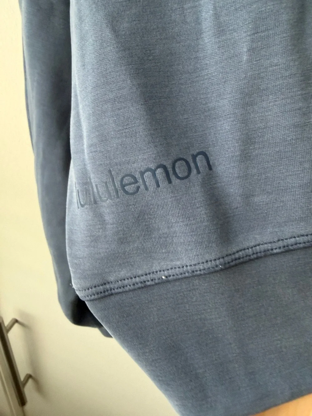 Lululemon Softstreme Perfectly Oversized Crop‎ Crew Sweatshirt 12 Blue T07